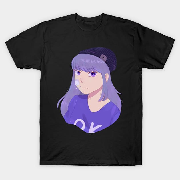 Purple Girl T-Shirt by DaniMani